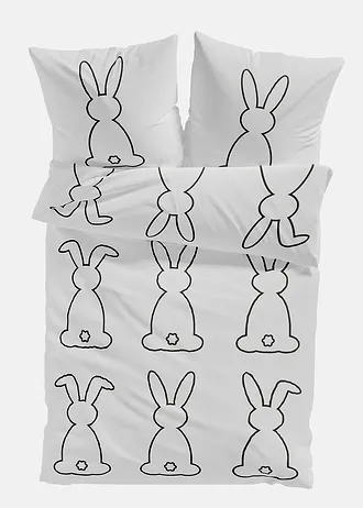 Povlečení z bavlněné směsi • černo-bílá • bonprix obchod