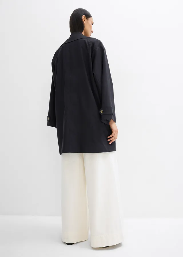 Trench-coat coupe trapèze • noir • product-page.page-title-suffix