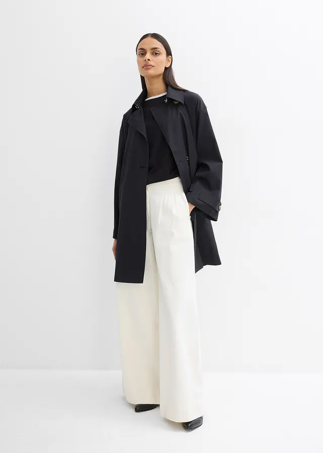 Trench-coat coupe trapèze • noir • product-page.page-title-suffix