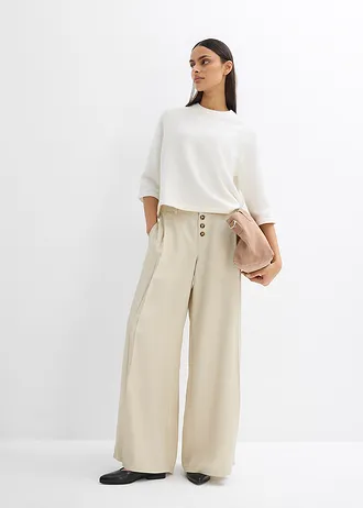 Twill broek van soepelvallend lyocell • licht olijfgroen • bonprix online shop