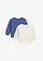 Baby sweater van biologisch katoen (set van 2), Kleur: lichtindigo+natuurbeige gedessineerd