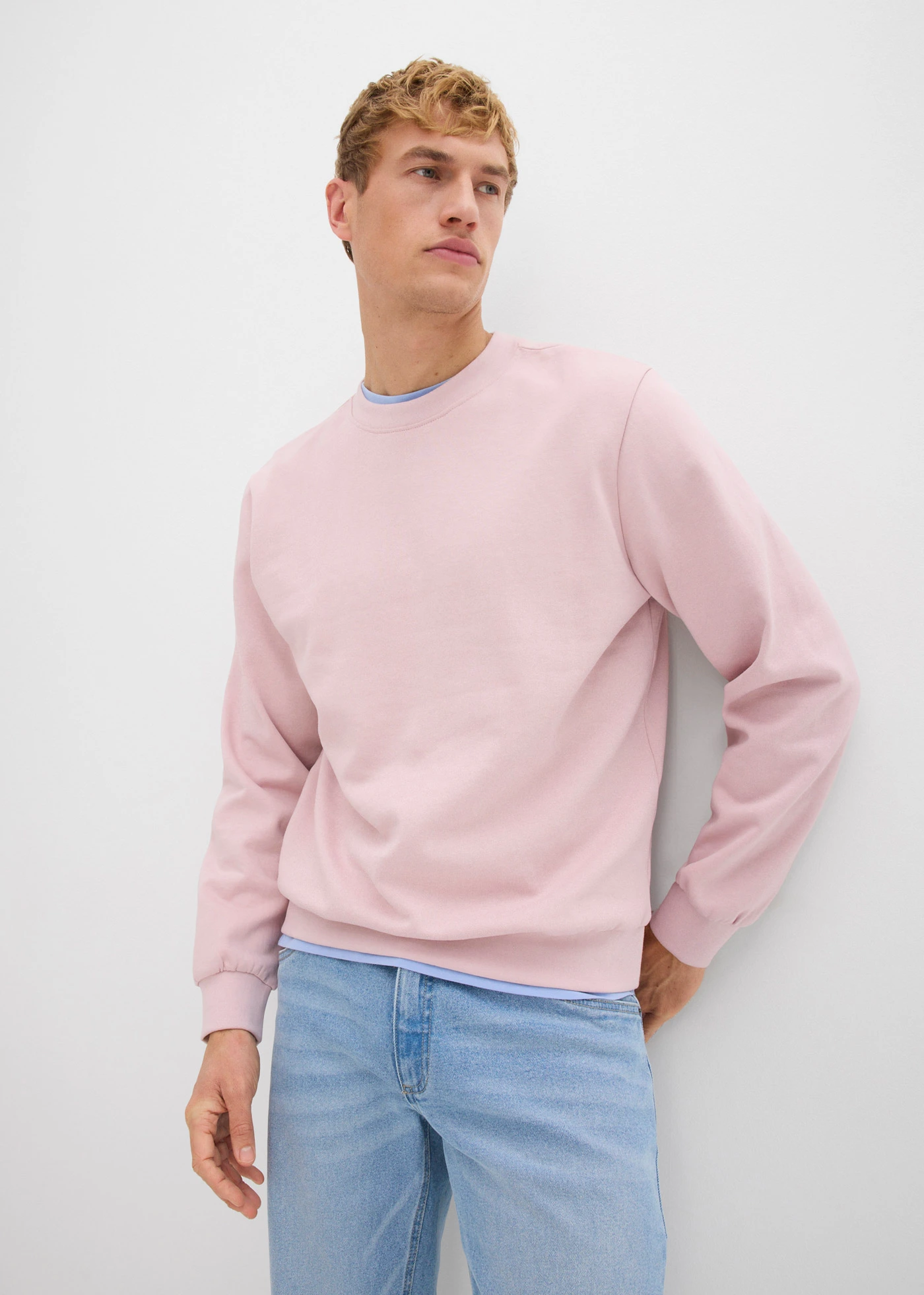 Sweater in regular fit • mat roze • bonprix online shop