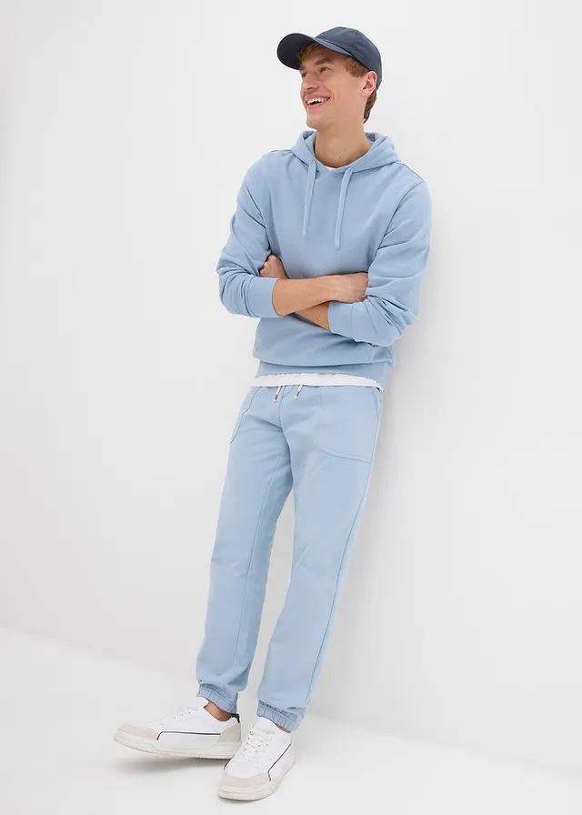 Sweat à capuche regular, Couleur: bleu clair