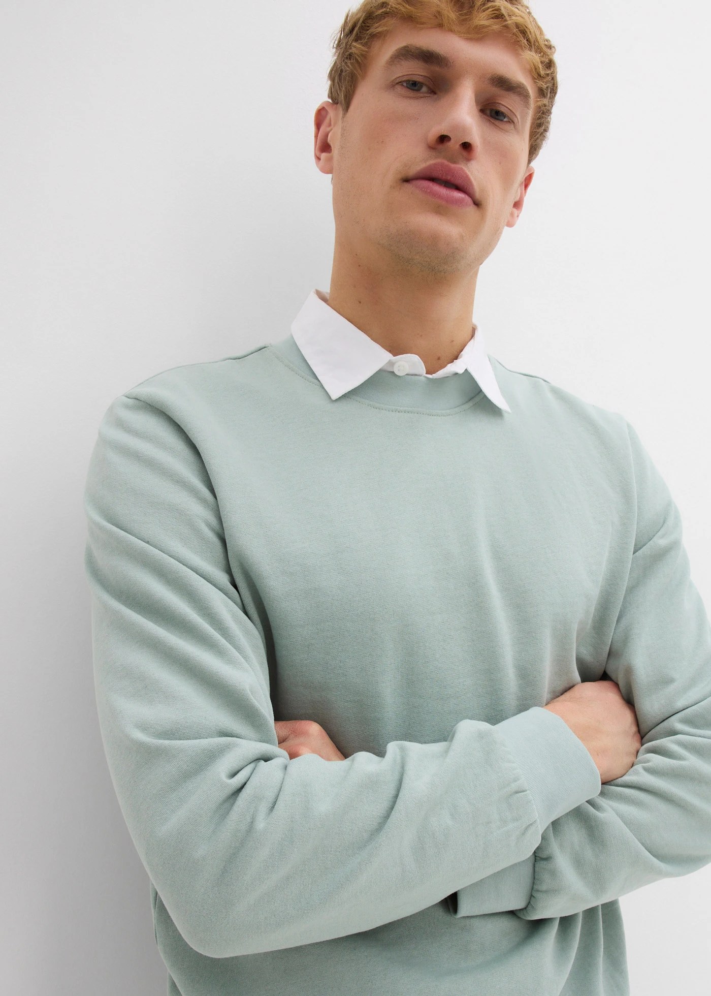 Sweater in regular fit • grijsgroen • bonprix online shop