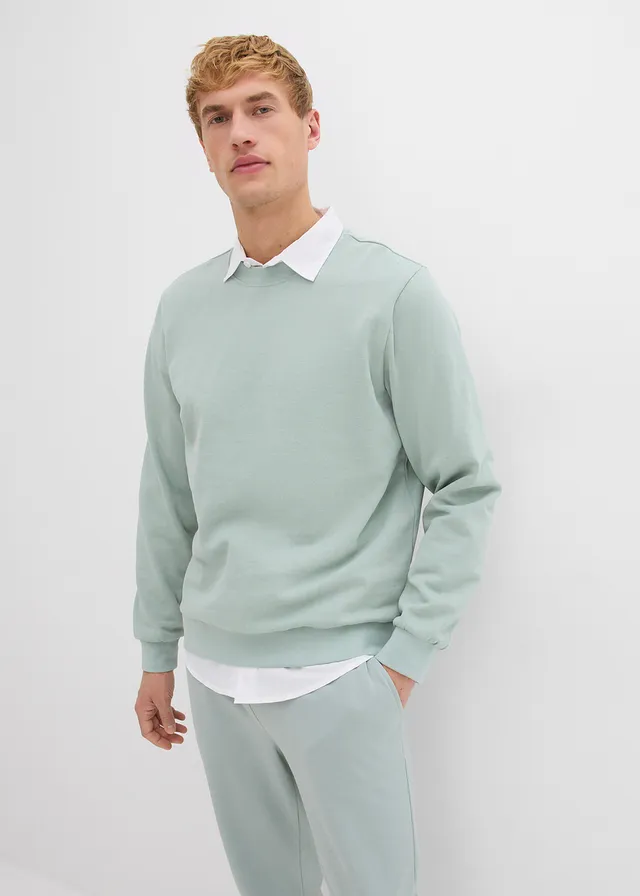 Mikina se střihem Regular Fit • šedozelená • bonprix obchod