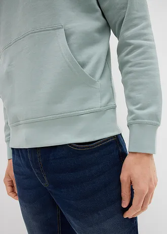 Hoodie van katoen • grijsgroen • bonprix online shop
