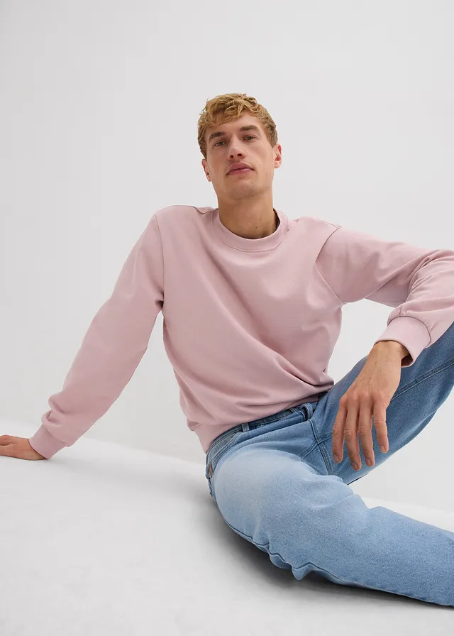 Mikina se střihem Regular Fit • matně růžová • bonprix obchod