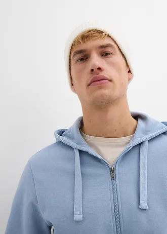 Hanorac casual cu glugă și fermoar • bleu • magazin bonprix