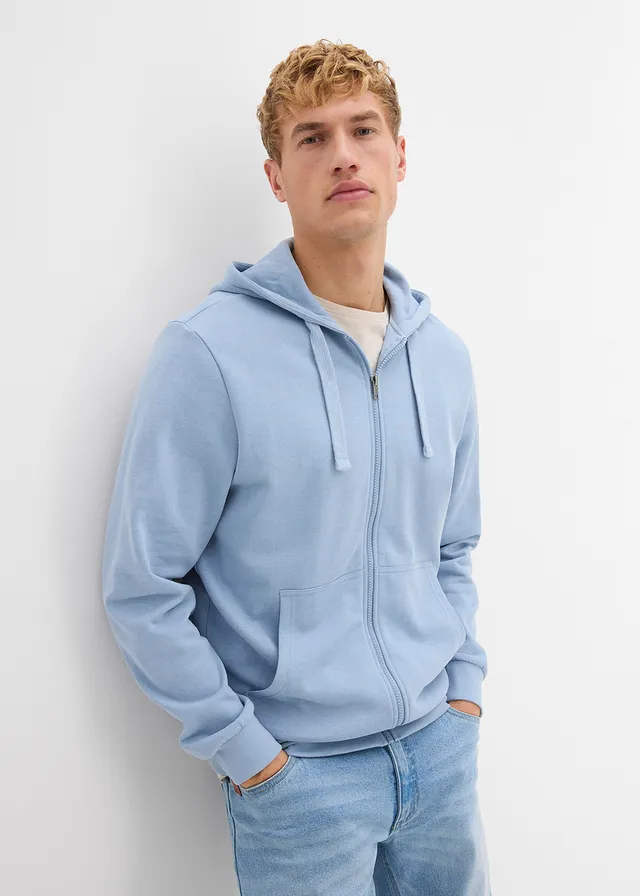 Sweat zippé à capuche, regular • bleu clair • product-page.page-title-suffix
