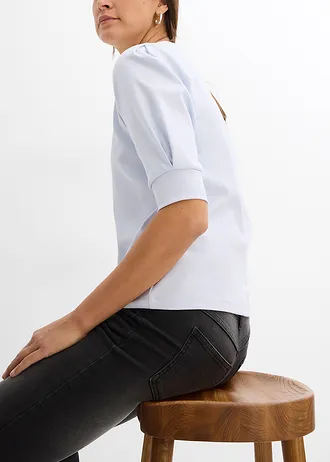 Tričko z čistej bio bavlny • bledomodrá • obchod bonprix