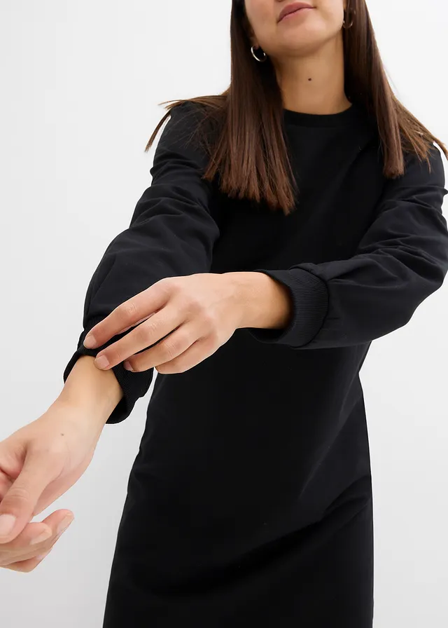 Robe en molleton à manches bouffantes • noir • product-page.page-title-suffix