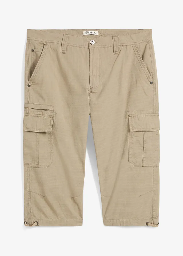Bermude cargo lungi din bumbac 100%, regular fit