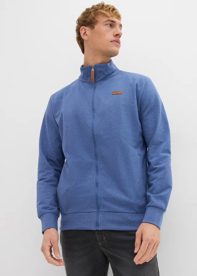 Sweatvest met opstaande kraag