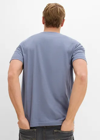 Tricou din bumbac 100% (set/2 buc.) • verde fumuriu+albastru fumuriu • magazin bonprix