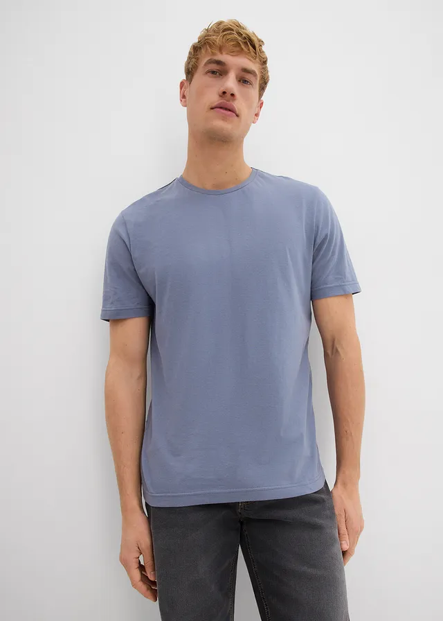 T-shirt (set van 2) van puur katoen • rookgroen+rookblauw • product-page.page-title-suffix