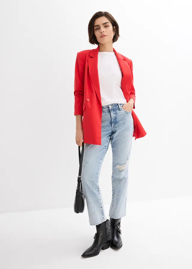 Oversized blazer • aardbeirood • product-page.page-title-suffix
