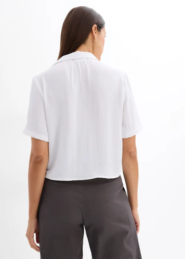 Boxy blouse van lichte crêpe • wit • product-page.page-title-suffix