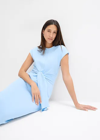 Robe midi en jersey • bleu clair • Boutique bonprix