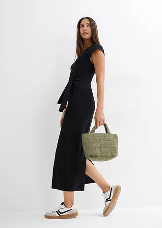 Midi jurk van jersey • zwart • bonprix online shop
