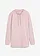 Sweat-shirt avec base fendue, Couleur: rose mat
