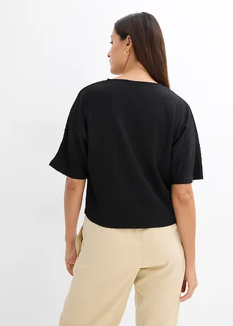 Oversized shirt, Kleur: zwart