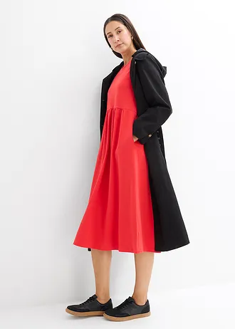 Jersey jurk van puur katoen • aardbeirood • bonprix online shop