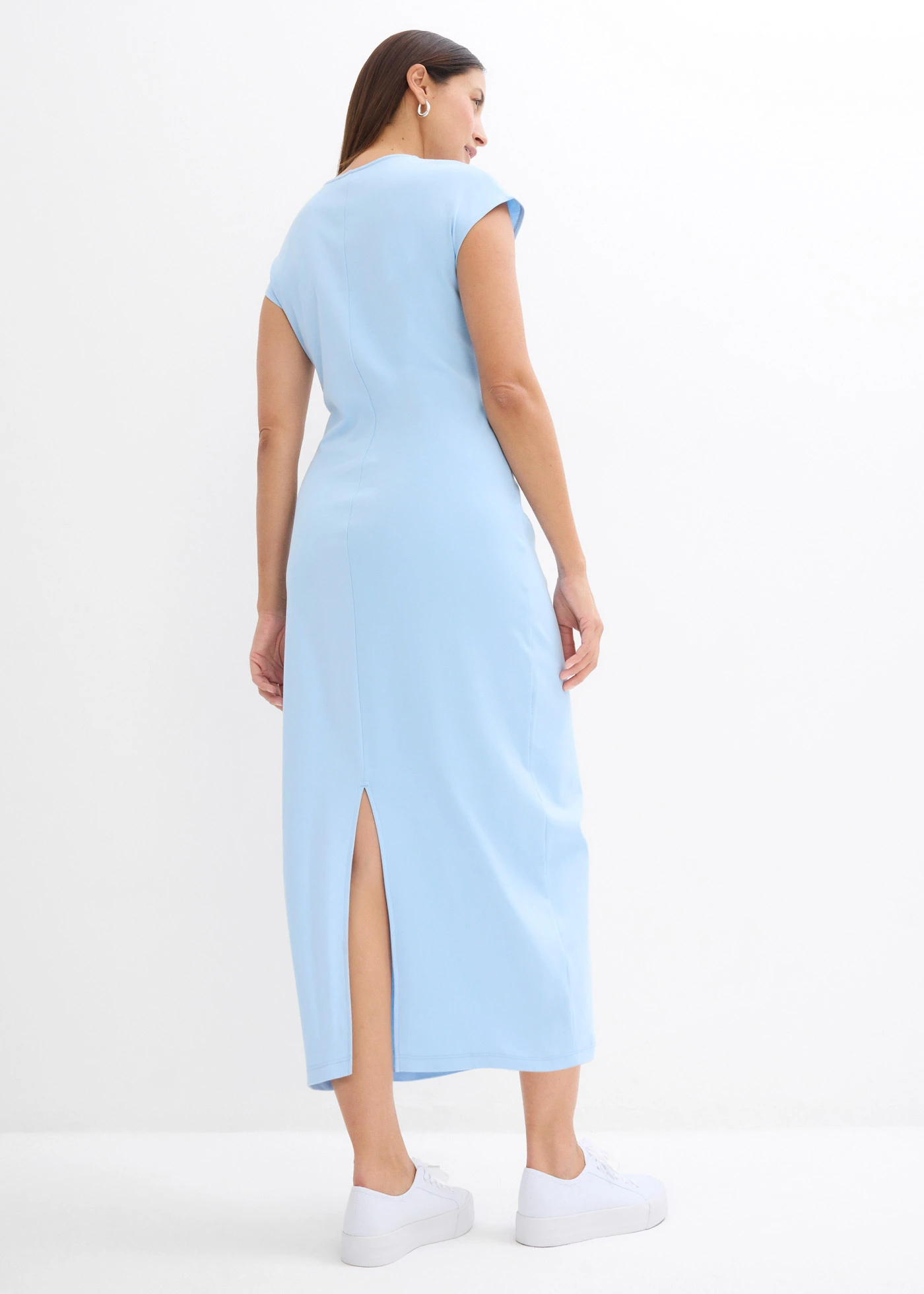 Robe midi en jersey • bleu clair • Boutique bonprix