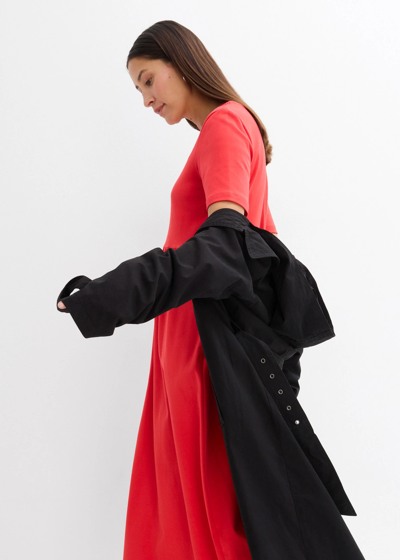 Robe en jersey 100% coton • fraise • Boutique bonprix