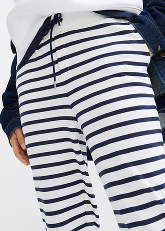 Sweatpants • wolwit-donkerblauw gestreept • bonprix online shop