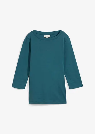 T-shirt van zwaar biologisch katoen, Kleur: pepergroen