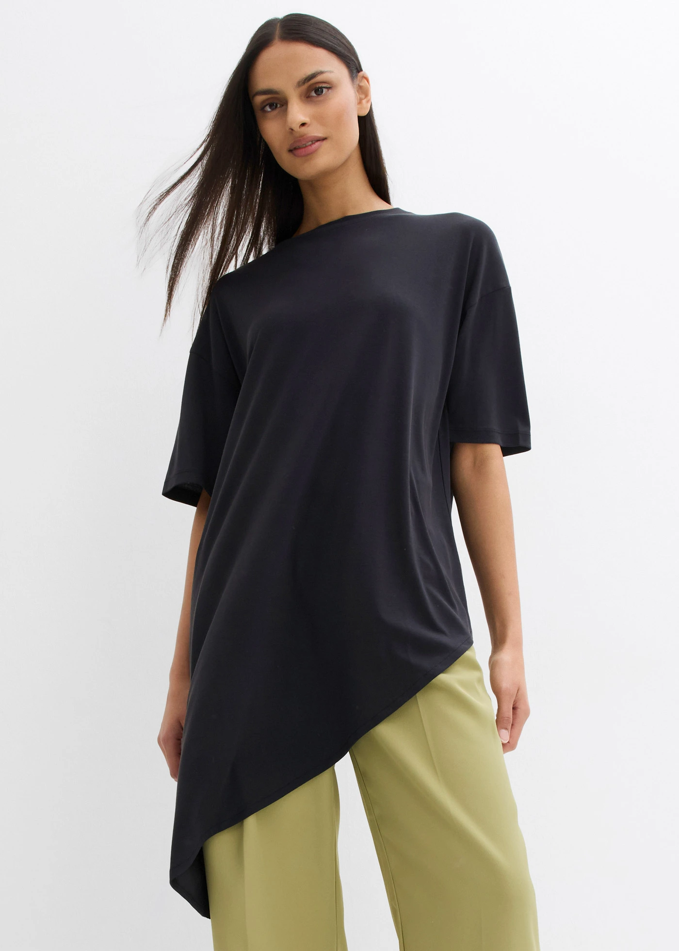 T-shirt doux en modal mélangé • noir • Boutique bonprix