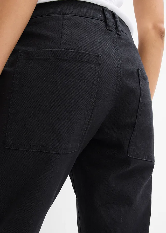 Pantalon en twill de coton extensible • noir • product-page.page-title-suffix
