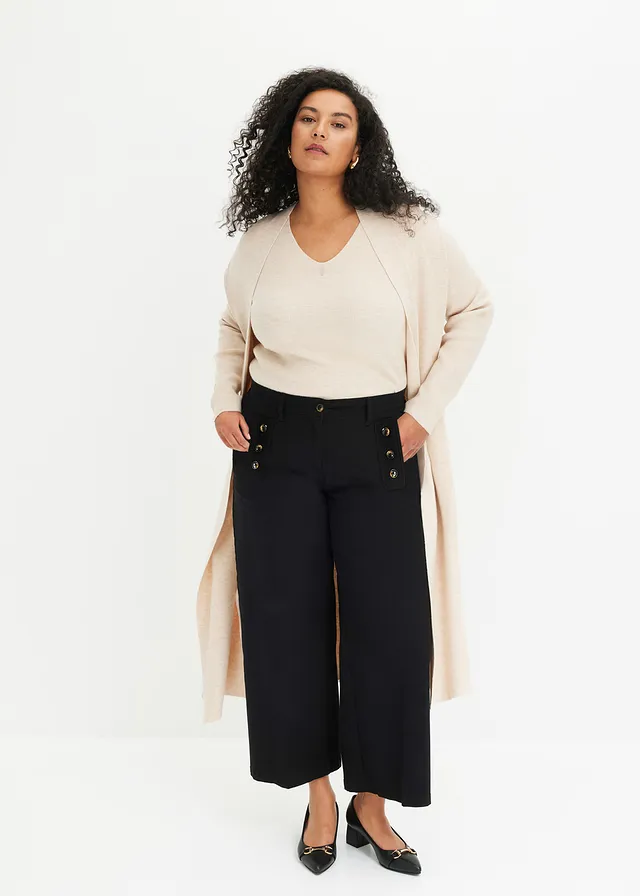 Geribde trui met korte mouw, Kleur: beige
