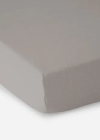 Žerzejové napínací prostěradlo 40 cm • světle hnědošedá • bonprix obchod