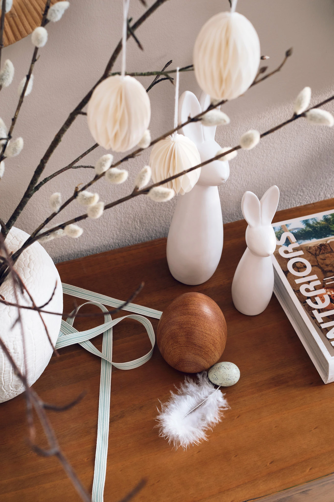 Decoratieve paaseieren in houtlook (set van 3) • naturel • bonprix online shop