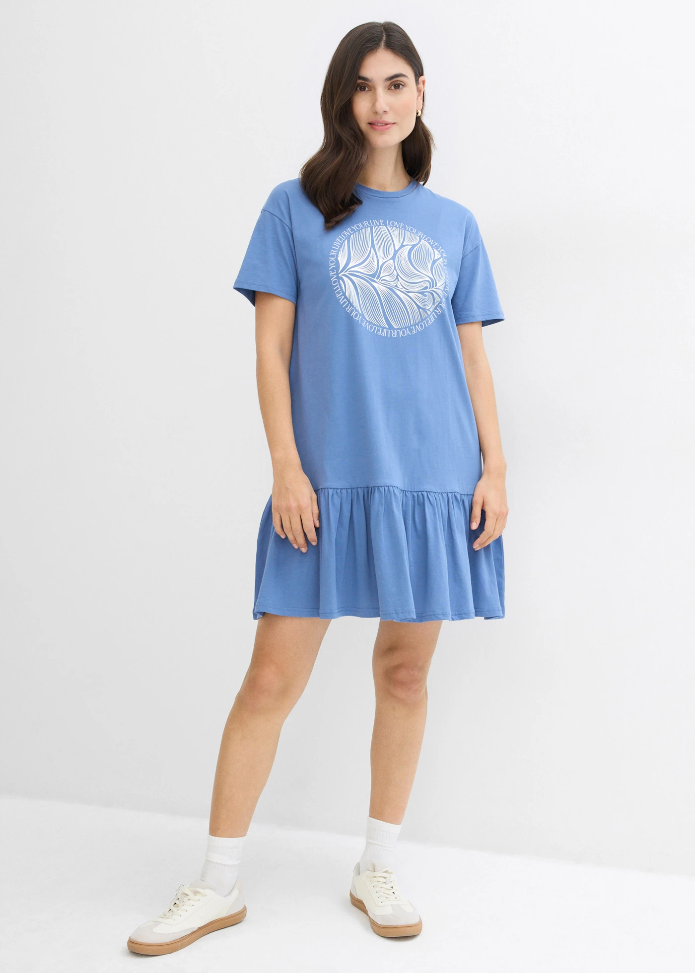 Sukienka z dżerseju • niebieski dżins • bonprix obchod