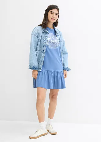 Sukienka z dżerseju • niebieski dżins • bonprix obchod