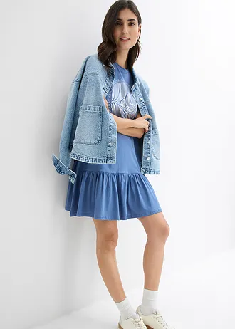 Sukienka z dżerseju • niebieski dżins • bonprix obchod