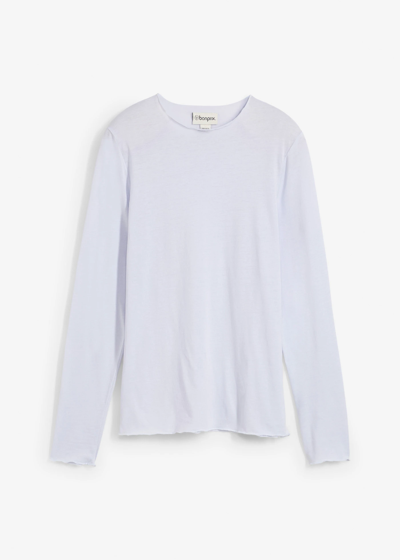 Semi-transparante longsleeve • zachtblauw • bonprix online shop