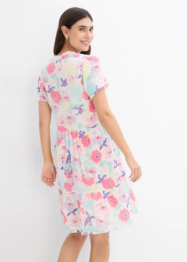 Robe en gaze de coton • multicolore à fleurs • product-page.page-title-suffix