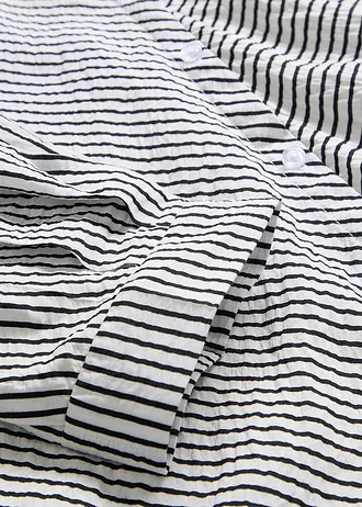 Halenka z jemné viskózové směsi • přírodně bílo-černé proužky • bonprix obchod