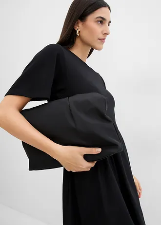 Midi-jurk van puur katoen • zwart • bonprix online shop