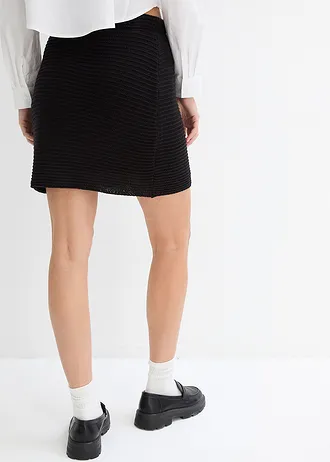 Minirok van kant, gevoerd • zwart • bonprix online shop