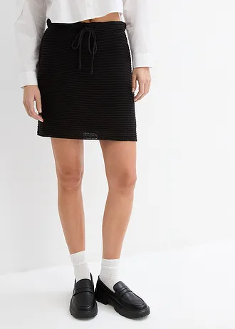 Minirok van kant, gevoerd • zwart • bonprix online shop