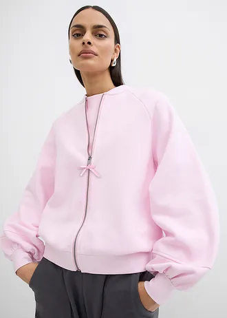 Bomber met ballonmouwen, Kleur: lila poudre