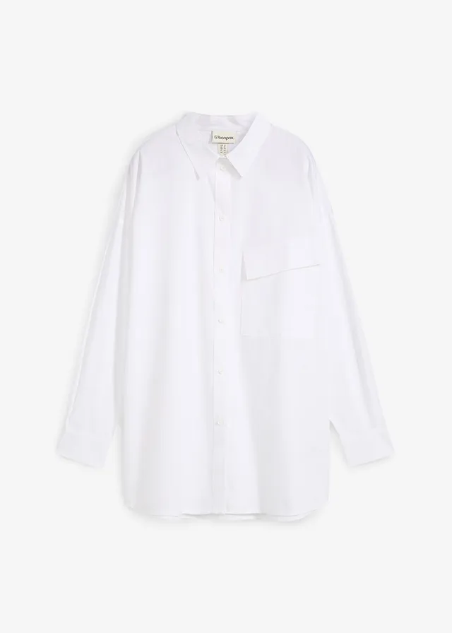 Bluză lungă din bumbac 100%