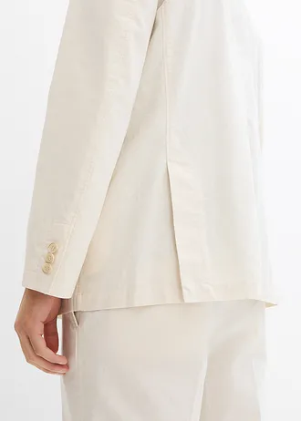 Veste de costume regular en lin mélangé • ecru • Boutique bonprix