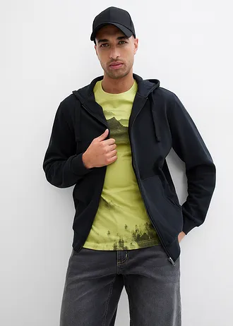 T-shirt 100% coton • jaune vert imprimé • Boutique bonprix