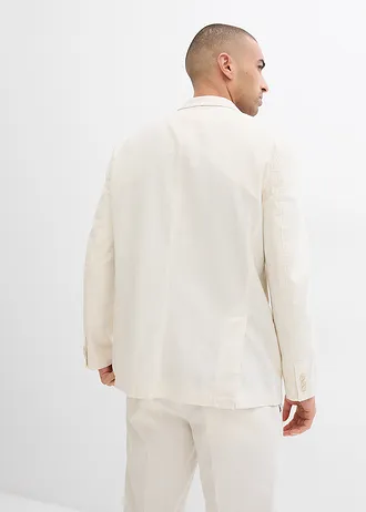 Veste de costume regular en lin mélangé • ecru • Boutique bonprix