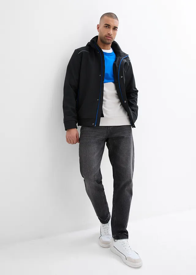 Blouson softshell à capuche • noir-bleu arctique • product-page.page-title-suffix